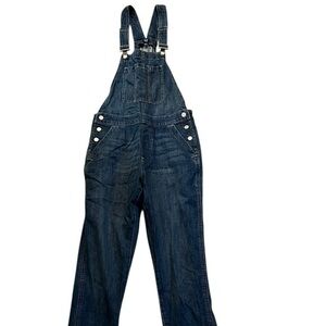 NWT GAP Relaxed Denim Overalls, Straight Leg, Medium Wash, S